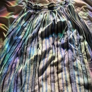 High waisted midi skirt